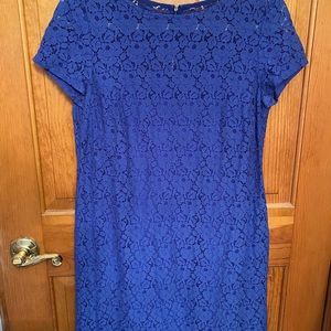 Blue lace dress